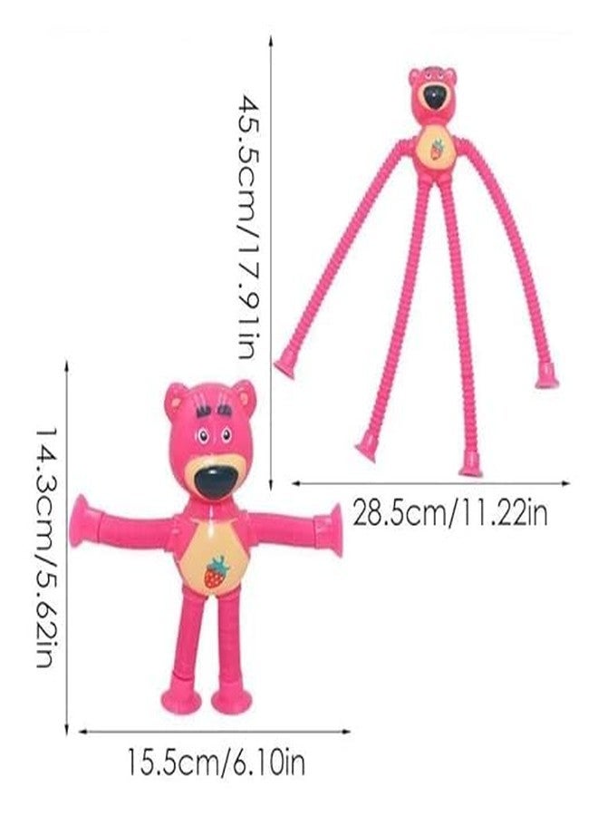 SHOPECOM أنابيب بوب من شوبكوم، أنابيب روبوتية لتخفيف التوتر، ألعاب حسية للأطفال الصغار، هدايا إبداعية محفزة، لعبة روبوت أنبوبية مزودة بكوب شفط، ألعاب حسية للأطفال المصابين بالتوحد، ألعاب لتخفيف التوتر، لعبة زرافة روبوتية بإضاءة LED (قطعة واحدة) (لعبة تادي) - Image 5